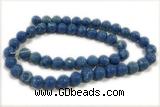 TURQ114 15 inches 10mm round synthetic turquoise beads