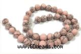 TURQ145 15 inches 12mm round synthetic turquoise beads